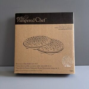 Discontinued Pampered Chef Microwave Silicone Chip Maker #1241 Potato Chips NIB